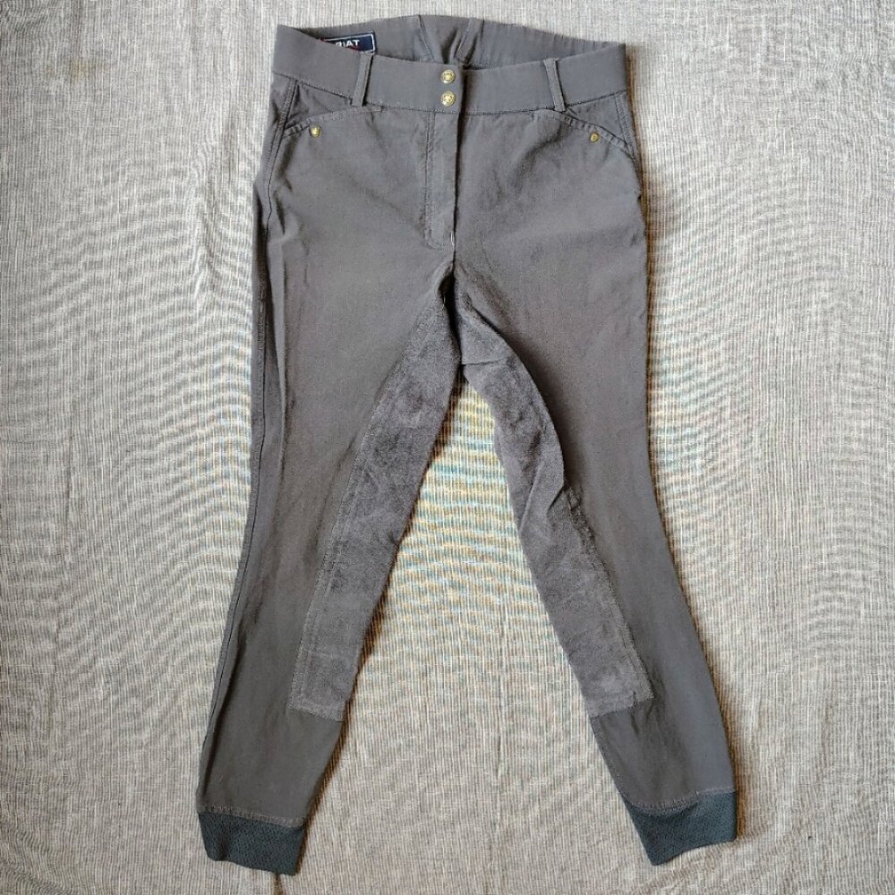 Ariat Women's Gray Riding Breeches full seat